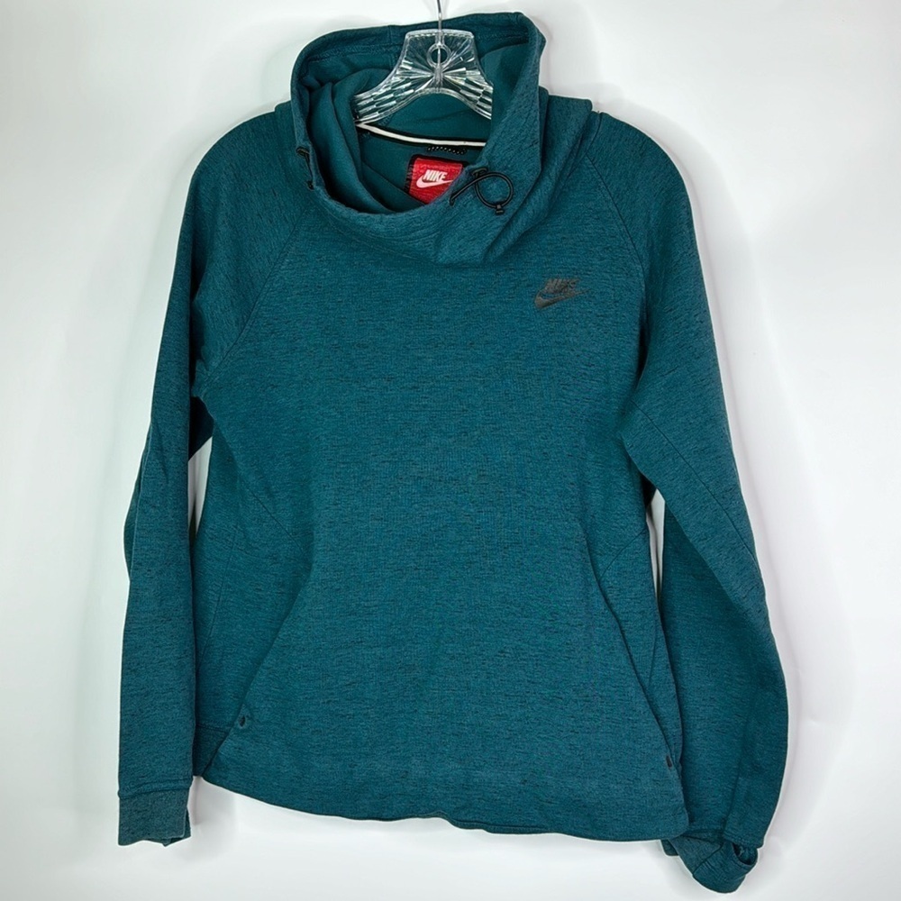 Nike Funnel Neck Blue Sweatshirt Size Large